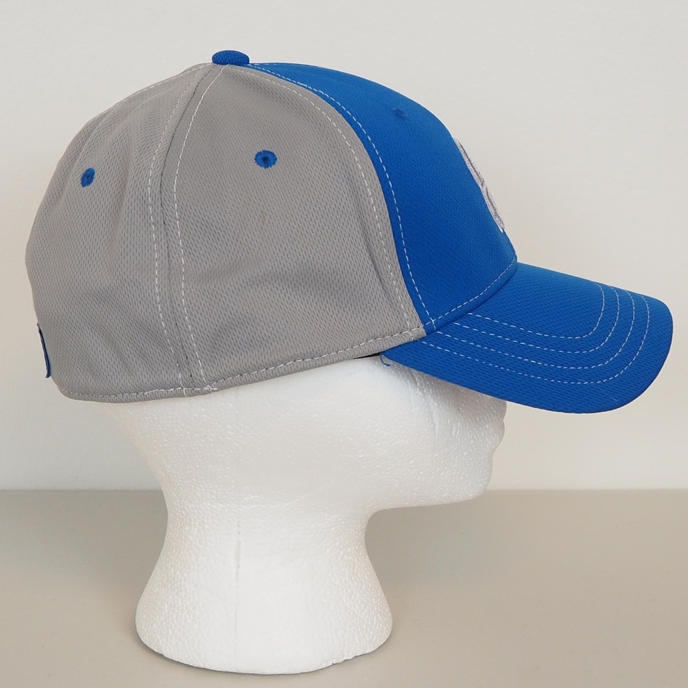 Black Clover Hat Men L/XL Blue Gray Live Lucky Clover Logo A-Flex Golf Cap - Picture 4 of 12